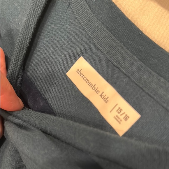 Abercrombie & Fitch Dark Teal Long Sleeve - Picture 3 of 4